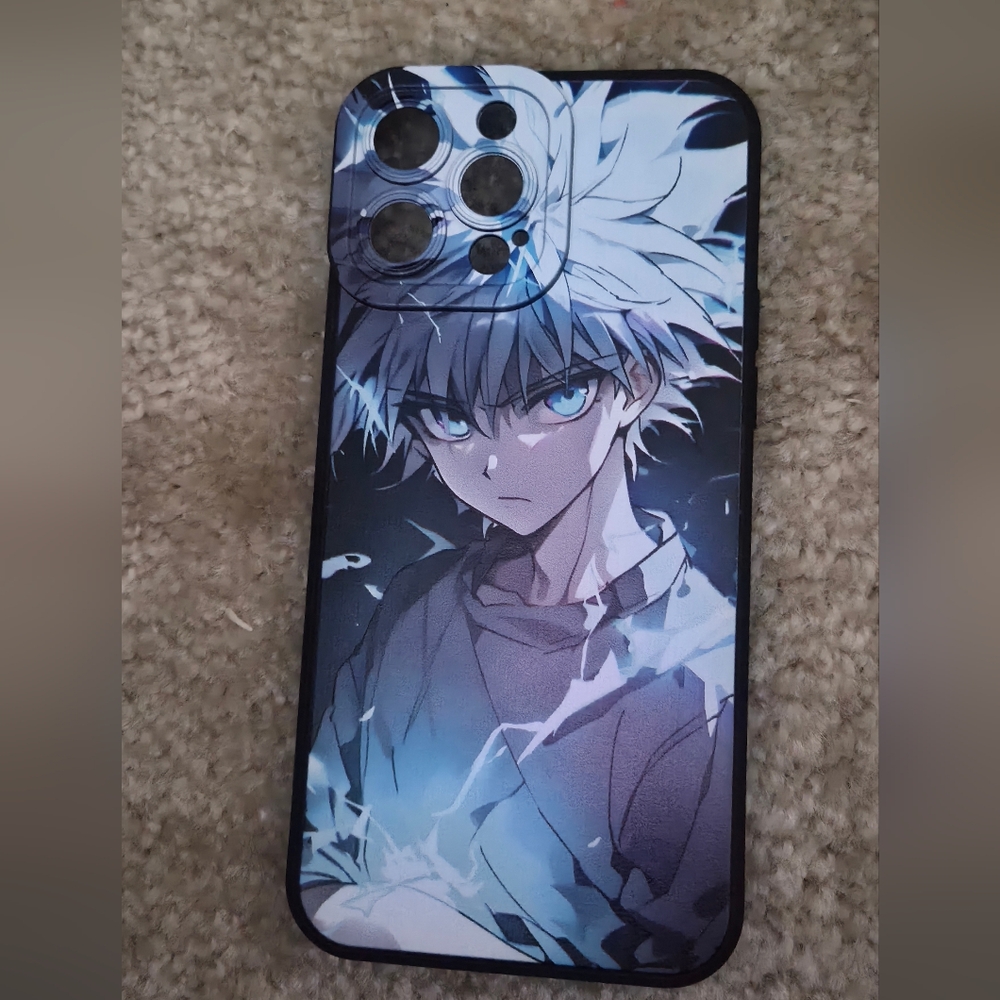 Anime Character Phone Case - Black and Blue